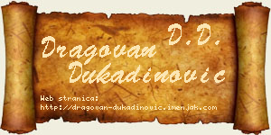 Dragovan Dukadinović vizit kartica